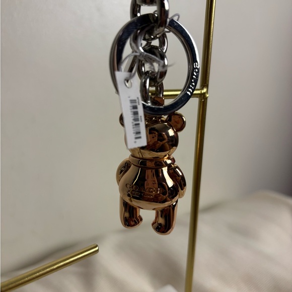 Coach Rose Gold Bear Bag Charm - Picture 5 of 7